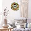 2D/Flat Christmas DIY Diamond Art Acrylic Pendant Wall Door Decoration (Cat)