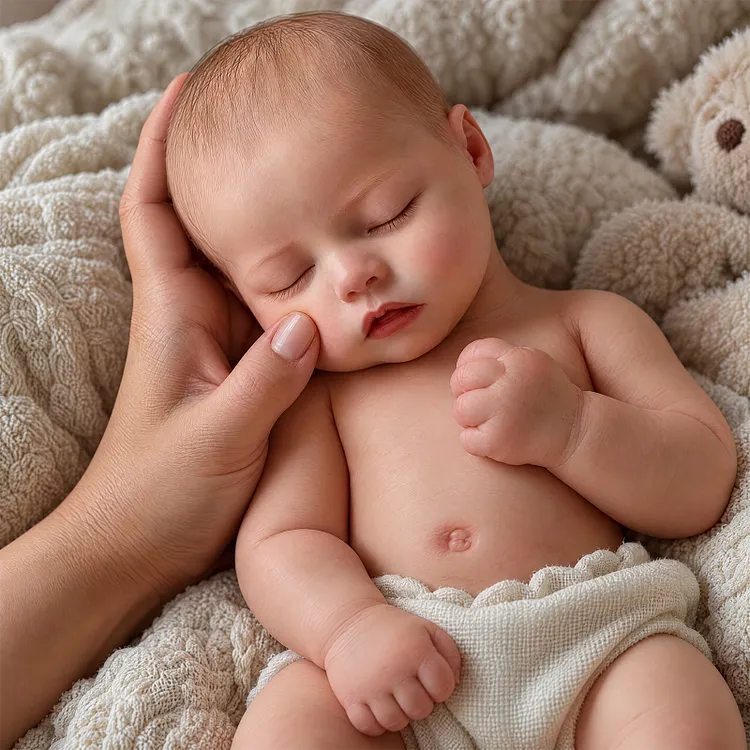 Babeside Twinnie 12"/16" Realistic Silicone Sleeping Baby Doll &ndash; Little Infant Comfort Companion