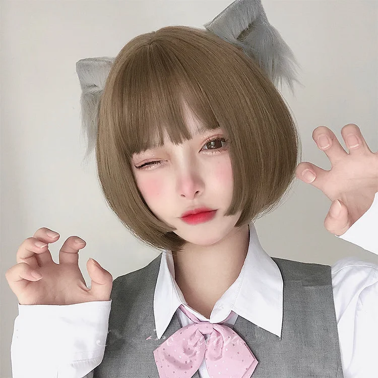 Kawaii Lolita Short Straight Wig SP19133