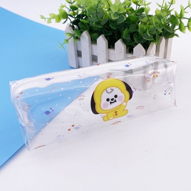 BT21 Baby Cute Print Transparent Pencil Case