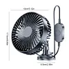 USB Single Head Car Fan 12V/24V with Suction Cup Windshield Desk Fan Auto Cooler