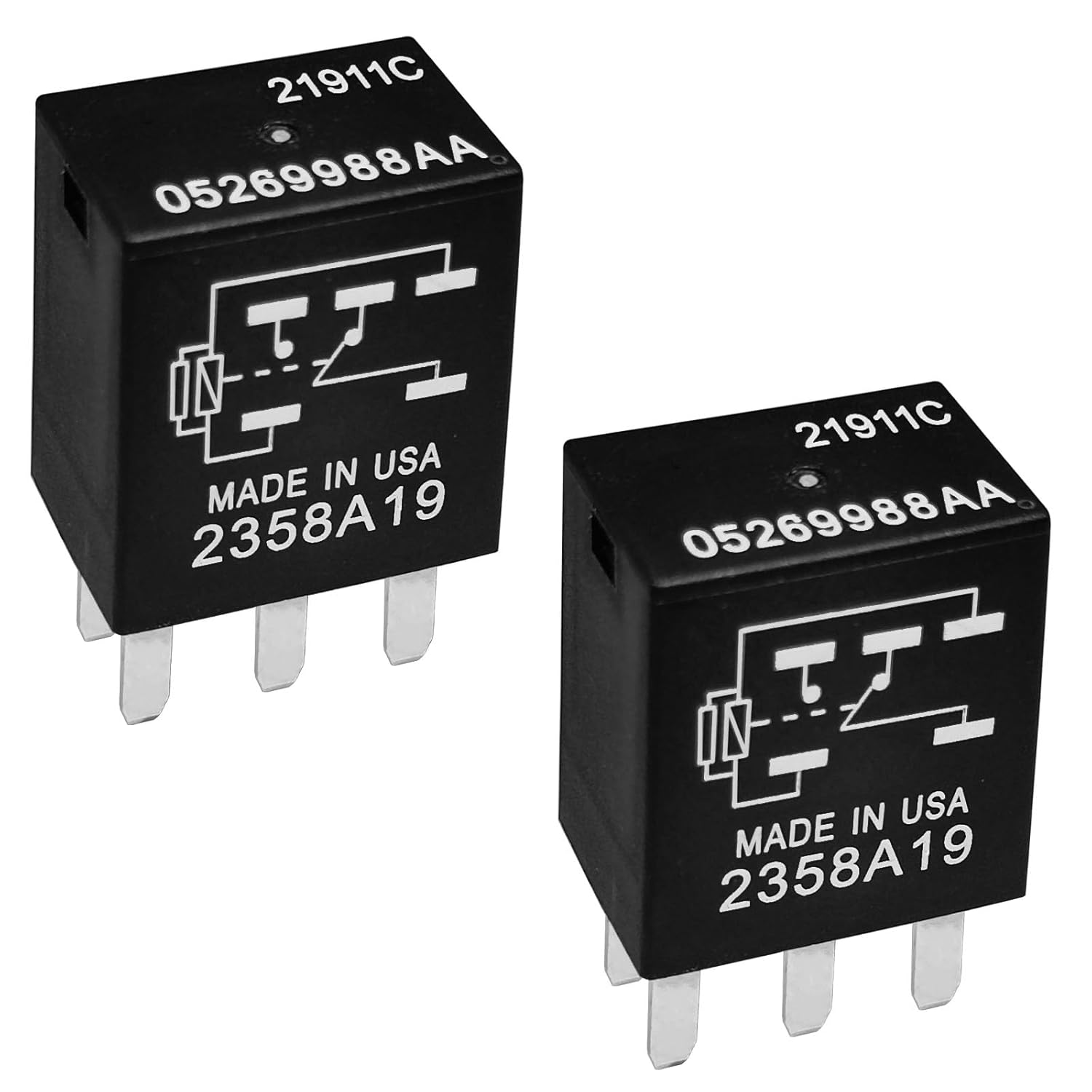 TG-Tian Guan 5 Pins 12V 10A 05269988AA 2358A19  21911C Automotive Multipurpose Relay for Chrysler Dodge Jeep