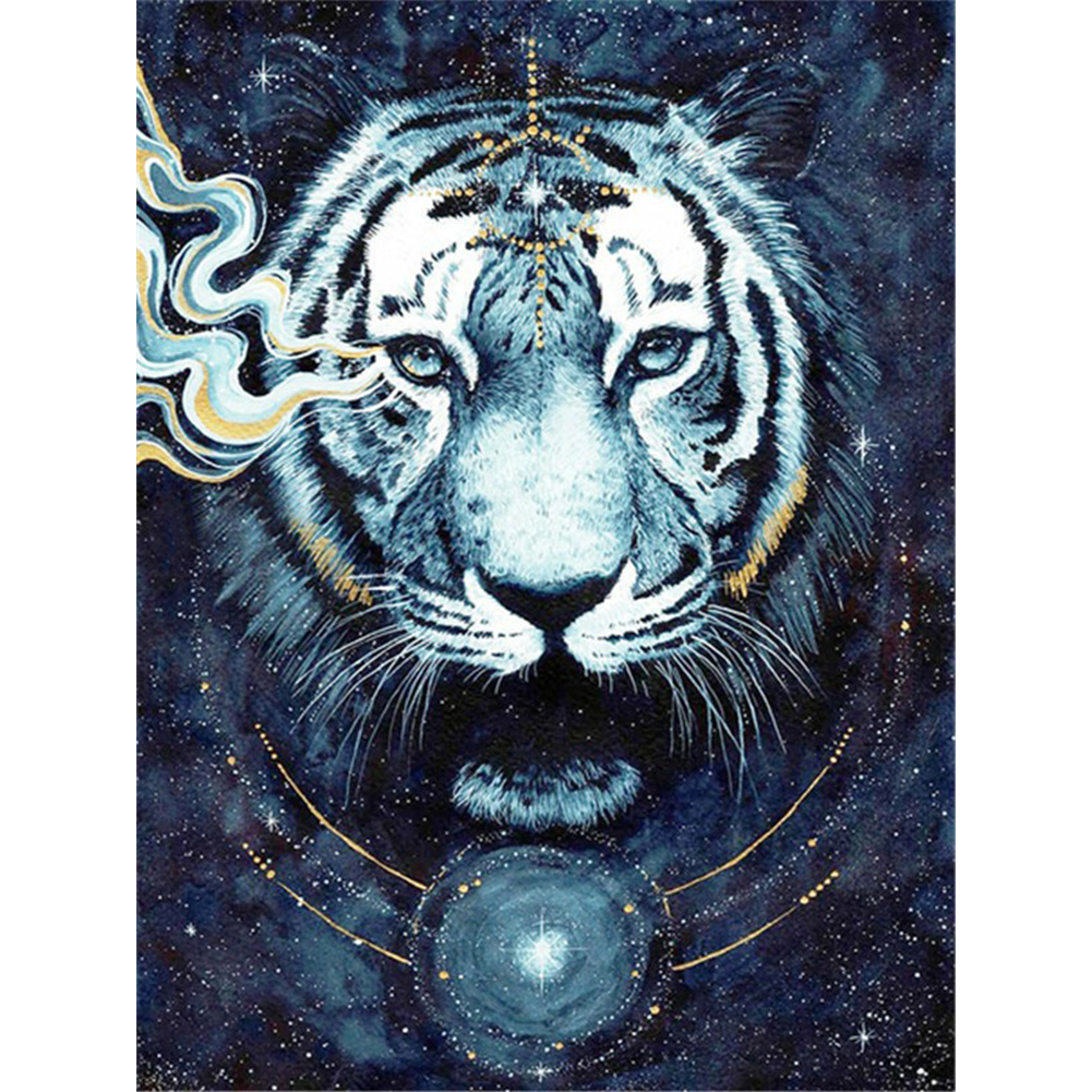 

(Multi-Size) Dark Metallic Animal - Round/Square Drill Diamond Painting, Round diamond 30*40cm, 501 Original