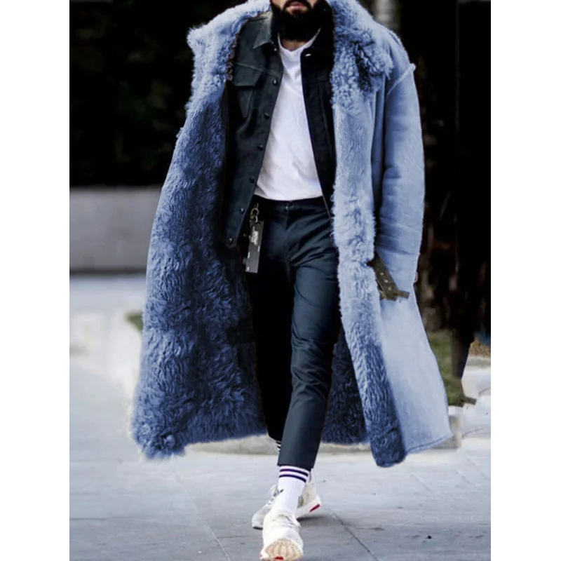 Nigikala Nigikala Winter New Imitation Fur Man Coat Station Explosion Thick Coat Four-Color Eight-Code Independent
