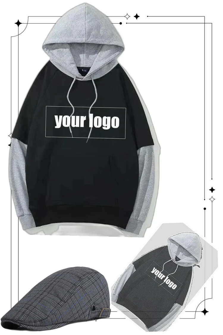 Custom Streetwear Hoodie: Unisex Hip Hop Pullover for Urban & Retro Style