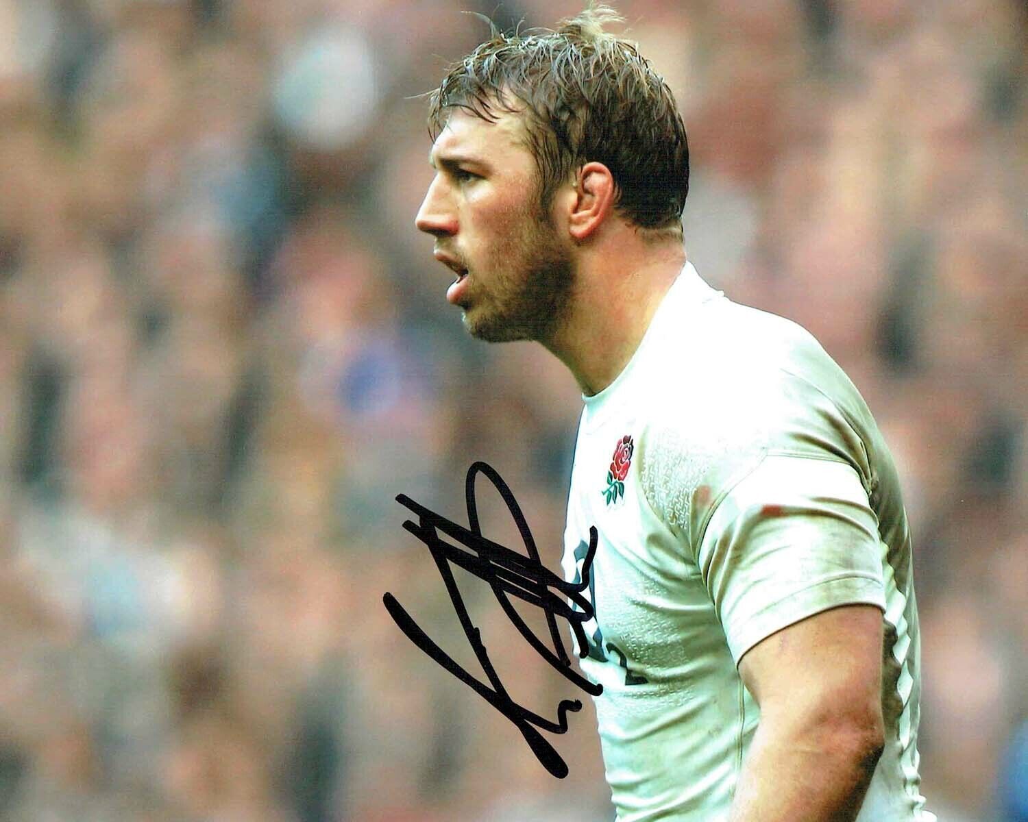 Chris ROBSHAW Signed Autograph 10x8 England RUGBY Photo Poster painting 5 AFTAL COA