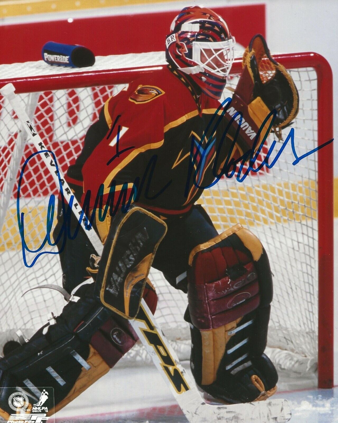 Damian Rhodes signed Atlanta Thrashers 8x10 Photo Poster painting autographed