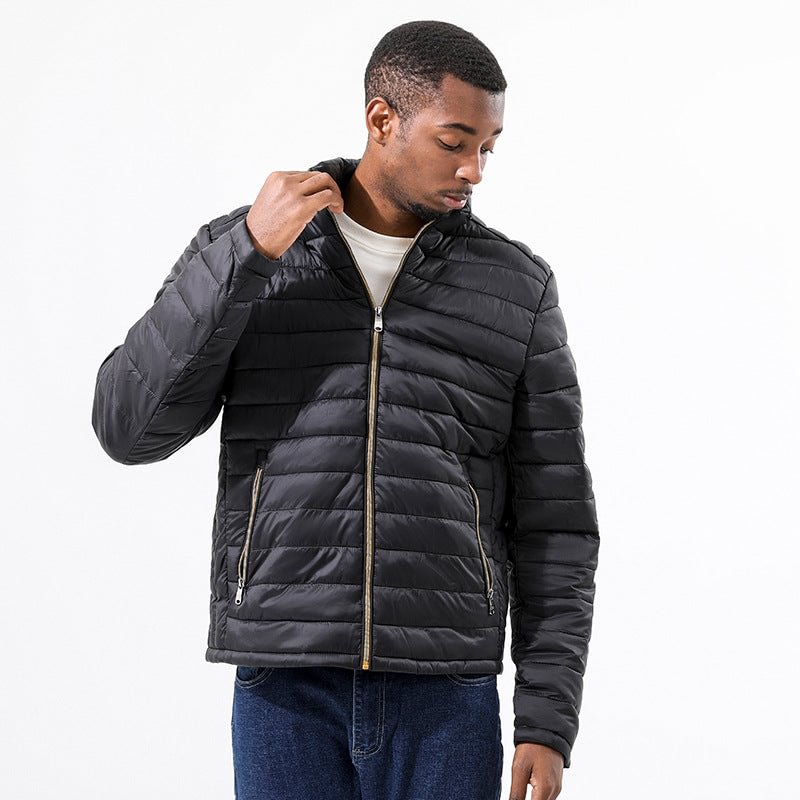Stand Collar Sports Packable Puffer Jacket