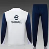 2025/2026 Inter Milan Half-Pull Training Suit Off White Football Shirt 1:1 Thai Quality