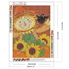 5D diy volle quadratische bohrer diamant malerei sonnenblume vogelscheuche kit wohnkultur
