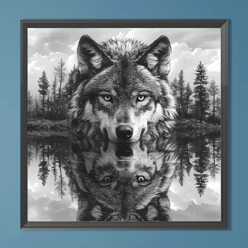 Diamond Painting - Full Round Drill - Wolf(Canvas|40*40cm)