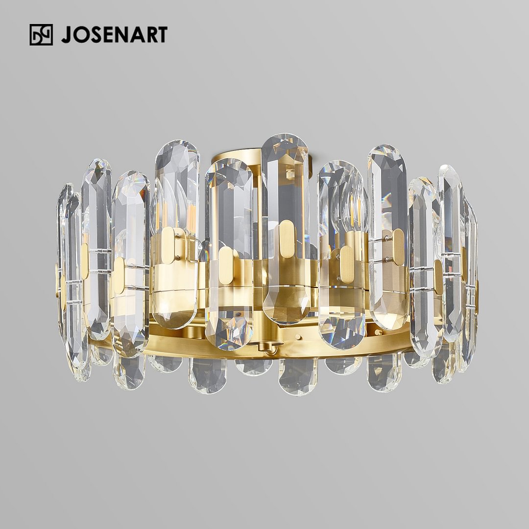 Six Light Crystal Ceiling Mount JOSENART Josenart