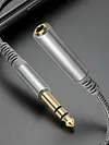 6.35mm Headphone Extension Cable Wear Resist Male To Female TRS Adapter Cord Multi-Purpose Hi-Fi Sound Stereo Extender Cord for IPhone/Headset/Smartphones