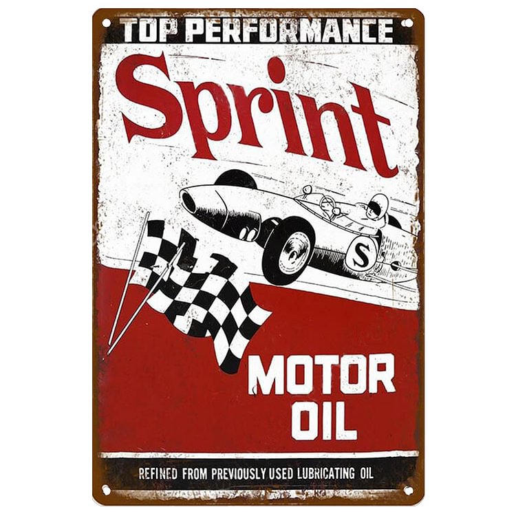 Sprint Motor Oil - Vintage Tin Signs/Wooden Signs - 20*30cm/30*40cm
