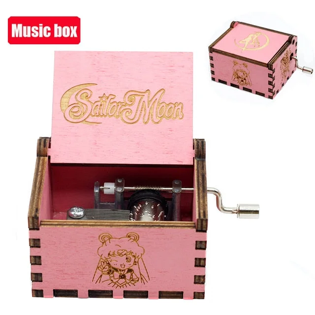 Merry Christmas Various Movie Anime Themes Music Boxes Wooden Hand Crank Birthday Gift New Year's Gift Home Decor