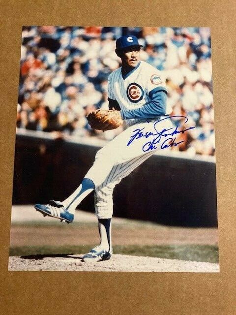 Fergie Jenkins Chicago Cubs Boldly Signed 8x10 Photo Poster painting with COA