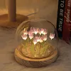 Artificial Tulip Flower Night Light Bedside Lamp LED Night Lamp Christmas Gifts
