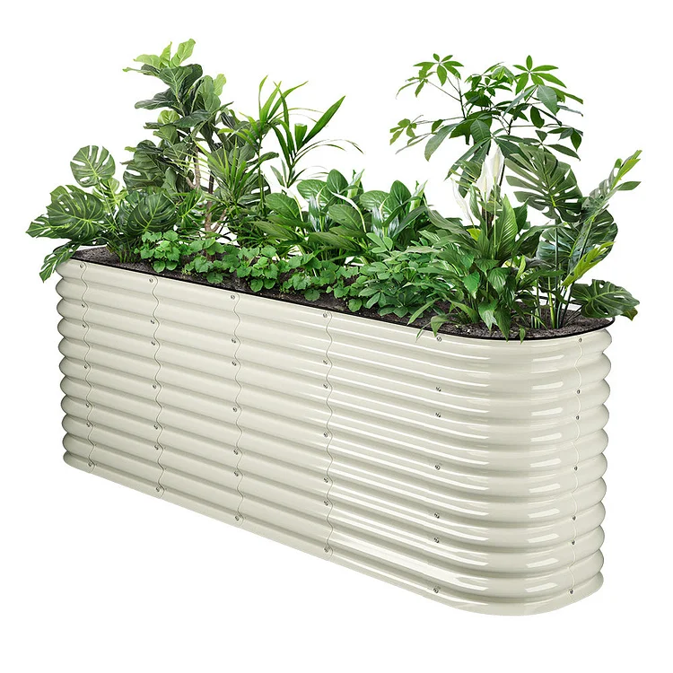 🔥kukelife🔥Docenin™32'' Tall 8'x2' Metal Modular Raised Garden Bed Kit(9 in 1)
