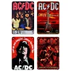 4PCS AC/DC - Vintage Metal Signs Set - 20*30cm - Music