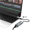 2in1 USB-C/USB 3.1 To Ethernet Adapter 5000Mbps USB-C To RJ45 Network Converter