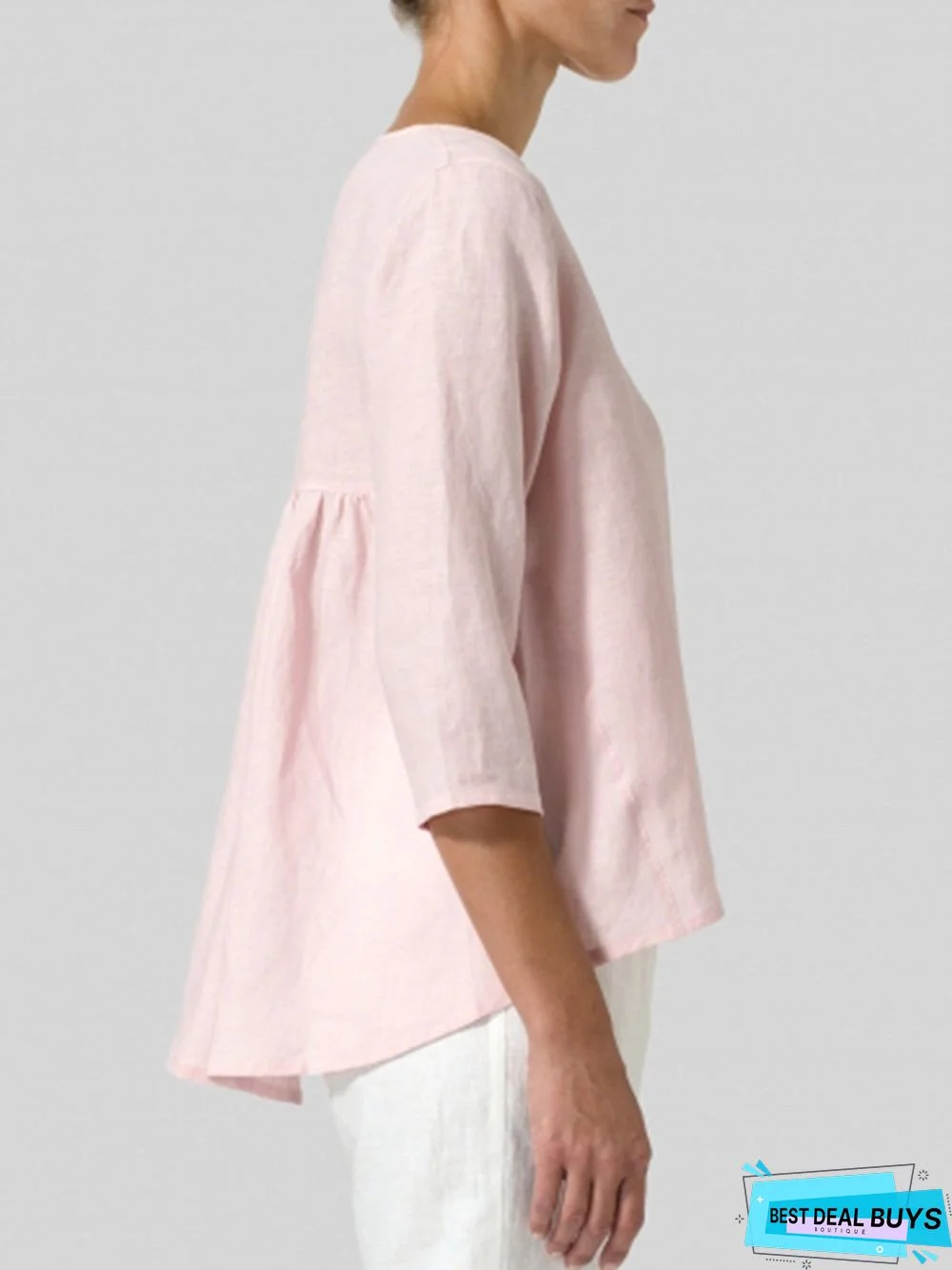 Women U-Neck Cotton Top