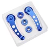 2pcs Aluminum Alloy Car Window Handle Winder Riser Replacement(Blue)