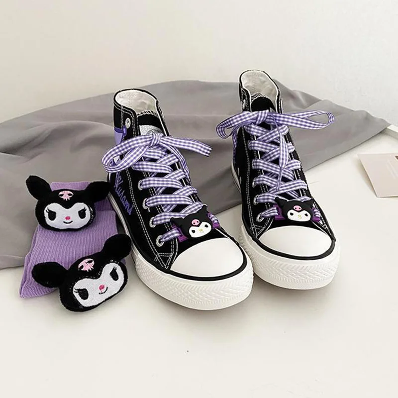 Cartoon Figure Canvas For Girls Shoes