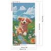 Diamond Painting-DIY Full Round Drill Dog Running on Grass(40x70cm)