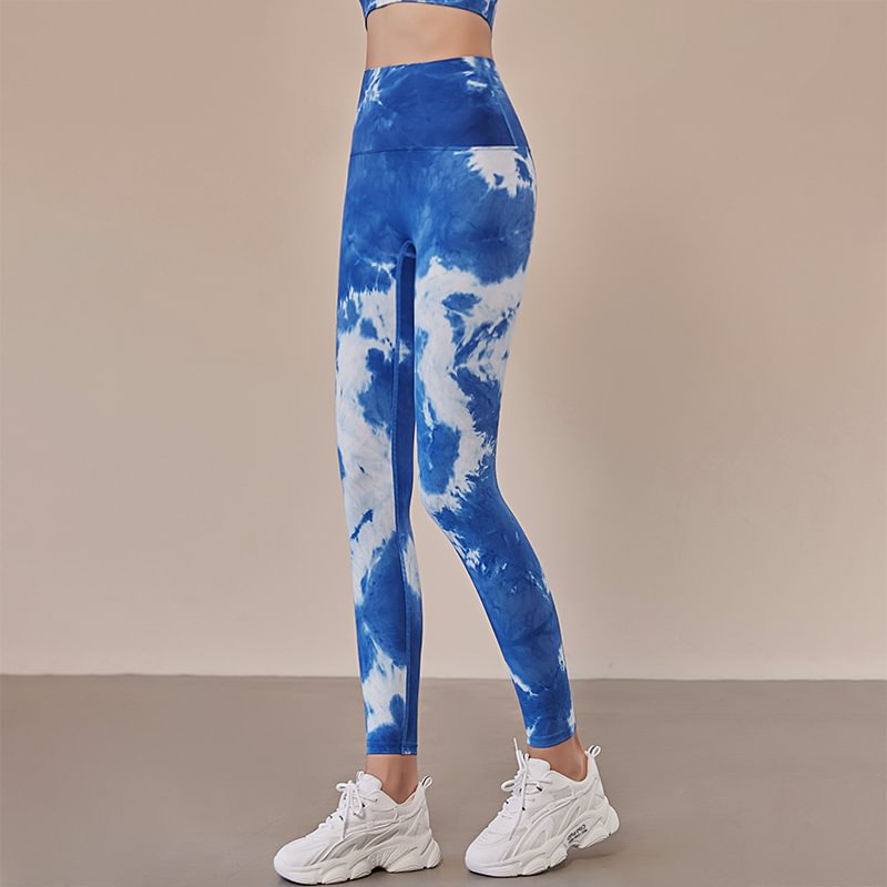 Hergymclothing tie dye sports bra and leggings
