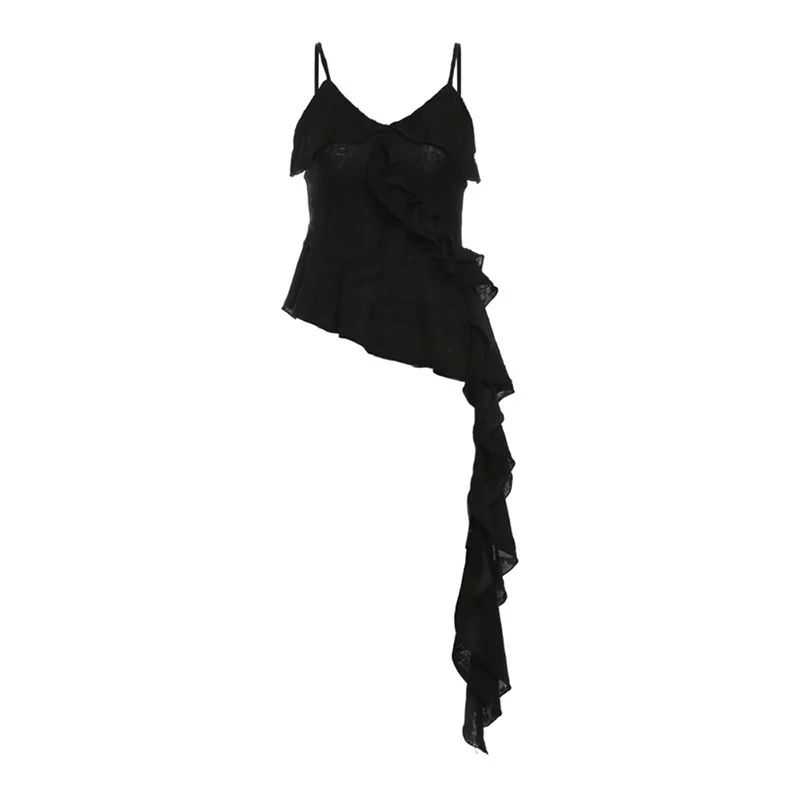 Toloer Toloer Summer Women's Solid Color Slim Street Fashion Sling Sexy Back Vest Woman-Outfit Ideas