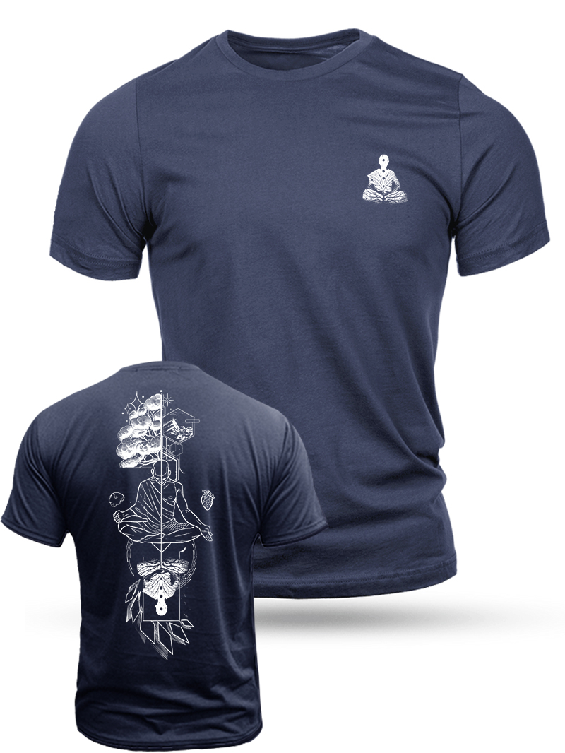 Men's Religious Illustration Print Casual Short Sleeve T-shirt