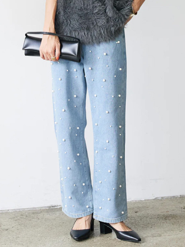 Leisure Heavyweight Pearl Trim Jeans