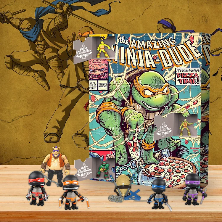 Amazing Ninja Turtles Advent Calendar -- The One With 24 Little Doors