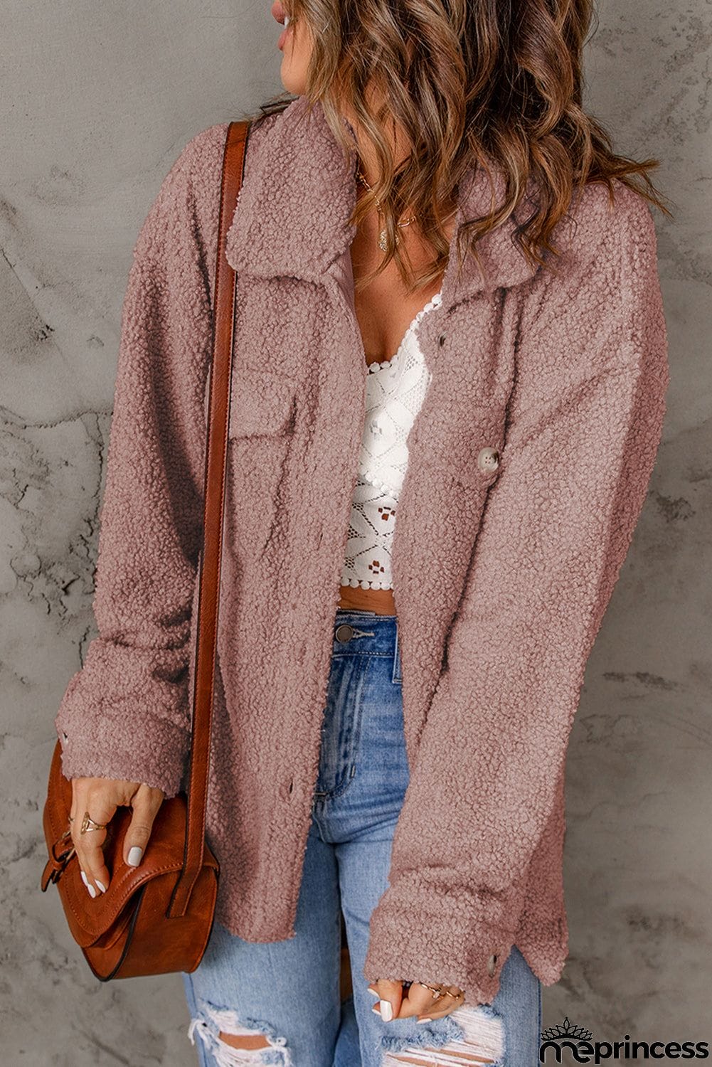 Flap Pockets Button Front Jacket