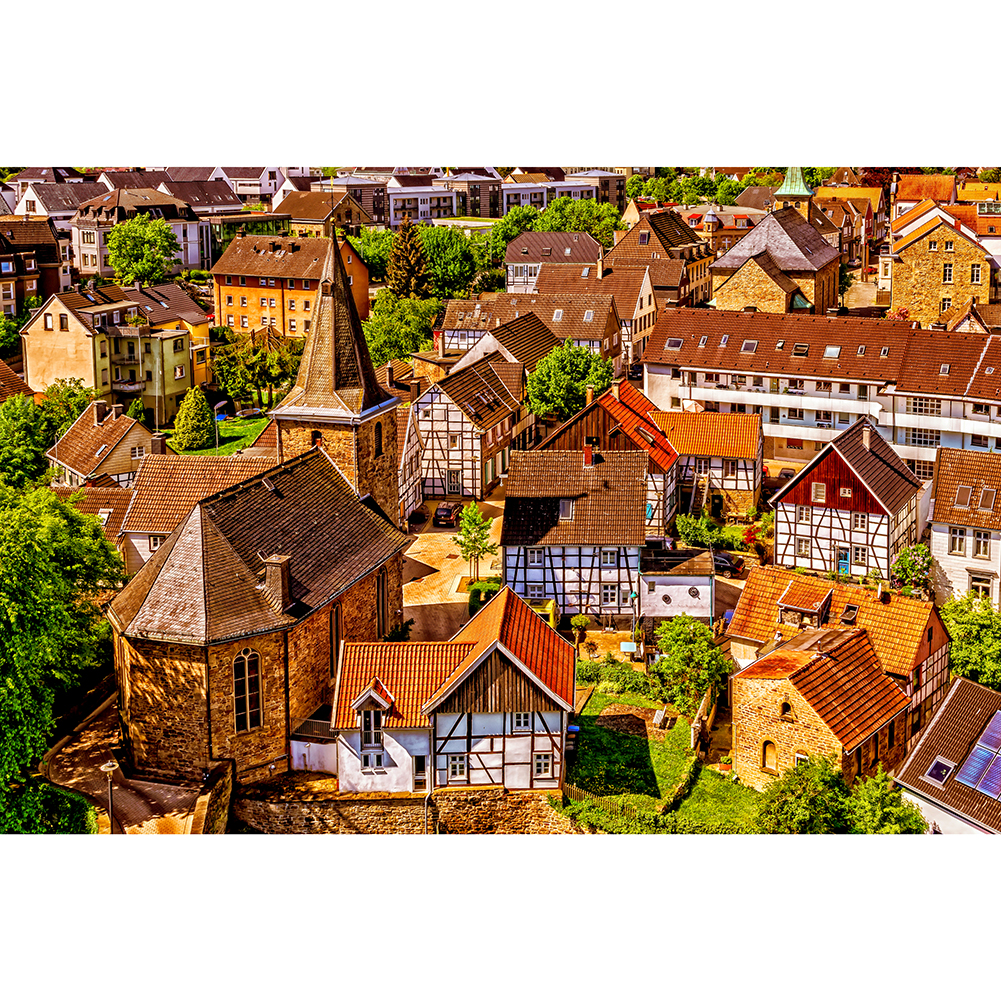 

Town Roof - 1000 Pieces Jigsaw Puzzle, 501 Original
