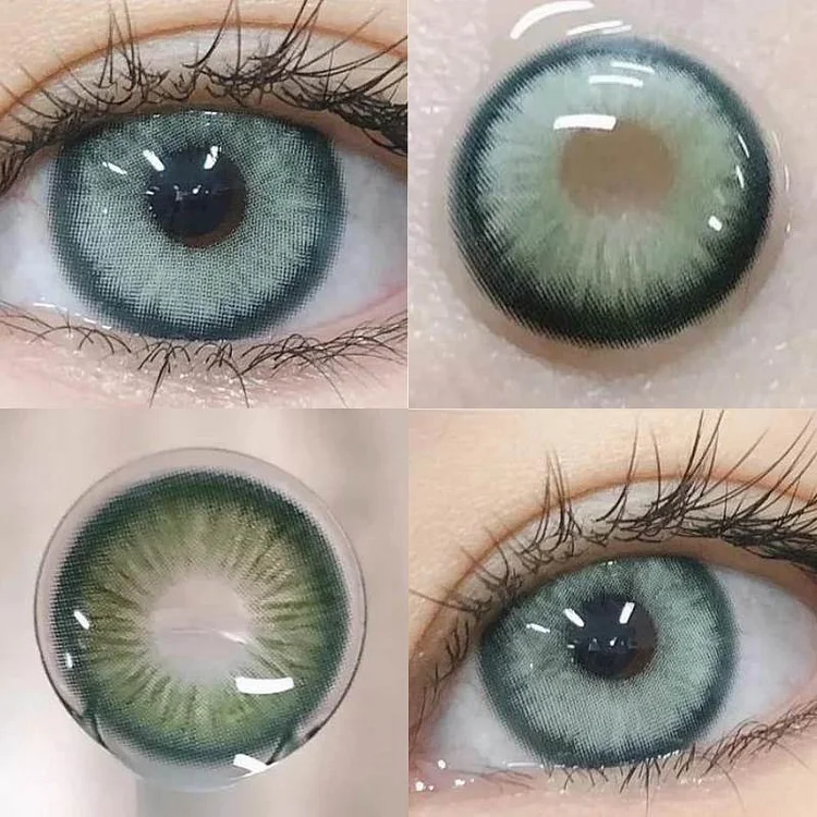 【PRESCRIPTION】 【1 DAY】 2 PCS | NAGINI Green Colored Contact Lenses