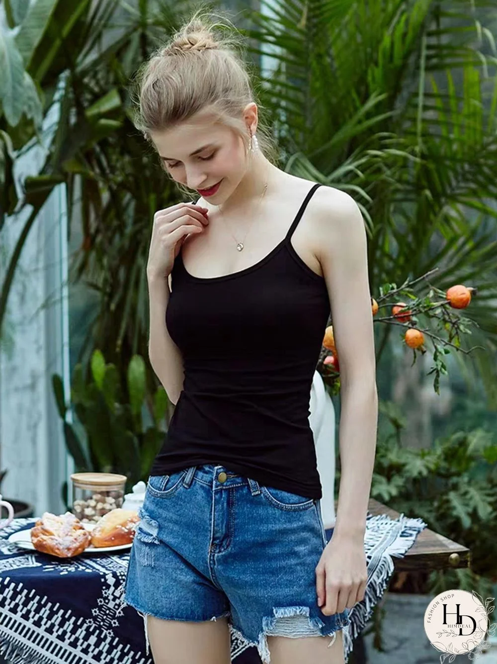 Basic Tight Elastic Running Pure Cotton Spaghetti Strap White Black Camisole Beach Sun Top Tank Tops Sexy Undershirt Wholesale