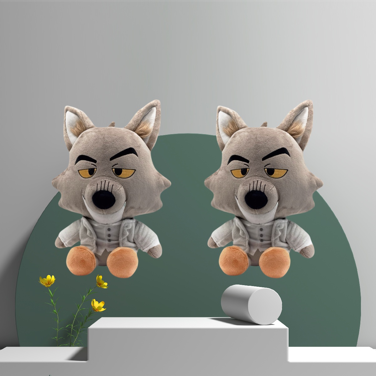 Mr Wolf Bad Guys 2 plushies 2pcs Harvey Harvington Plush