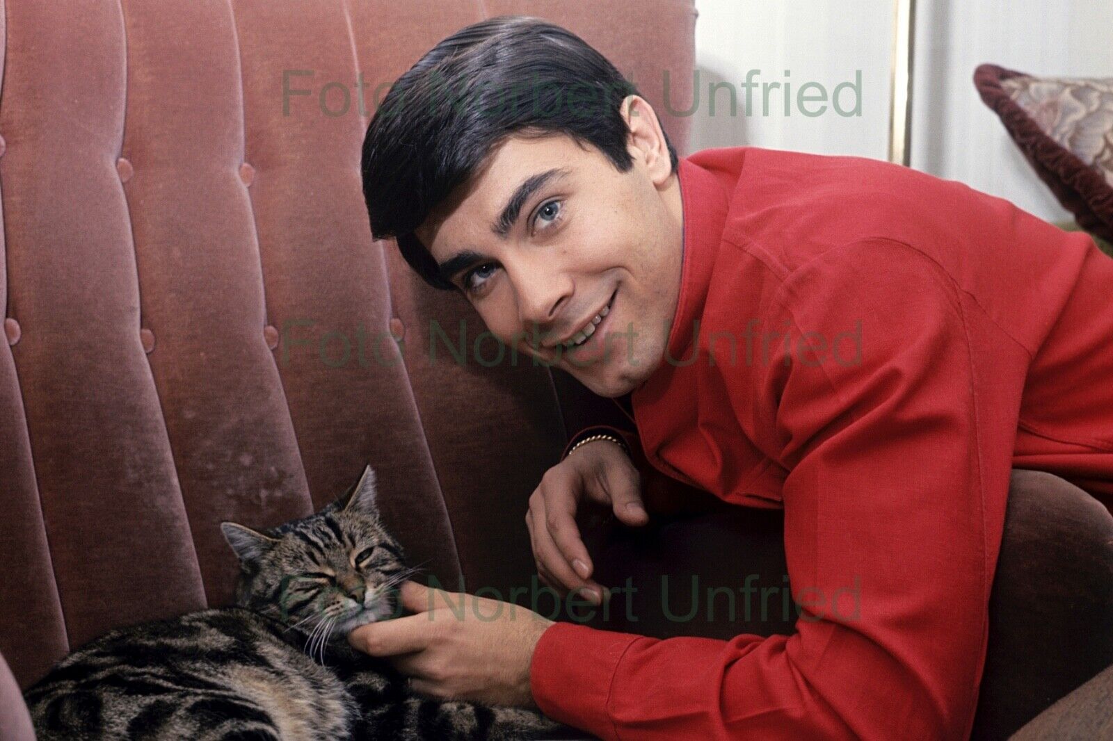 Roy Black With Cat - Photo Poster painting 20 X 30 CM Without Autograph (Nr 2-23