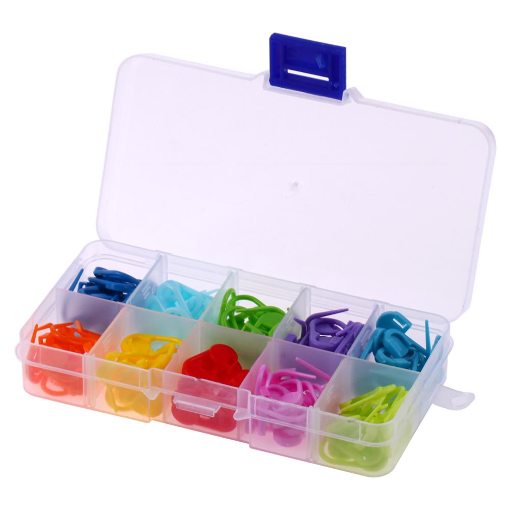 

120pcs/Box 10 Colors Knitting Accessories Crochet Locking Stitch Markers, 501 Original