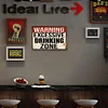 Warning Excessive Drinking Zone - Vintage Metal Signs(8*12Inch) - Warning