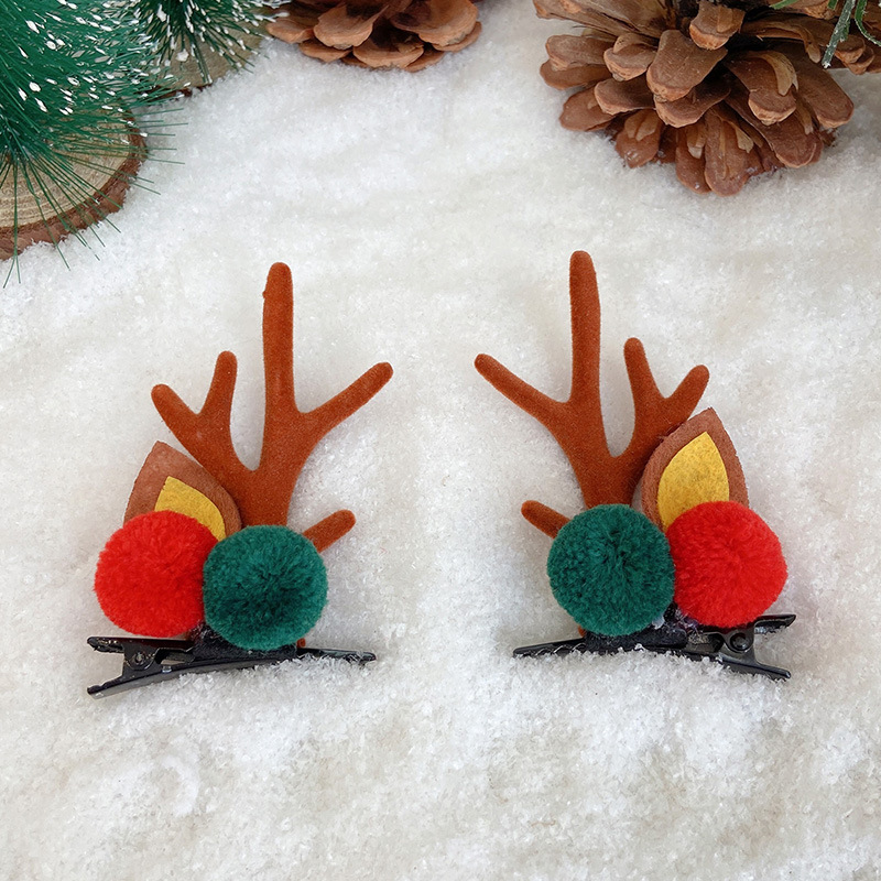 Christmas Antler Hair Clip - Festive Reindeer Accessories