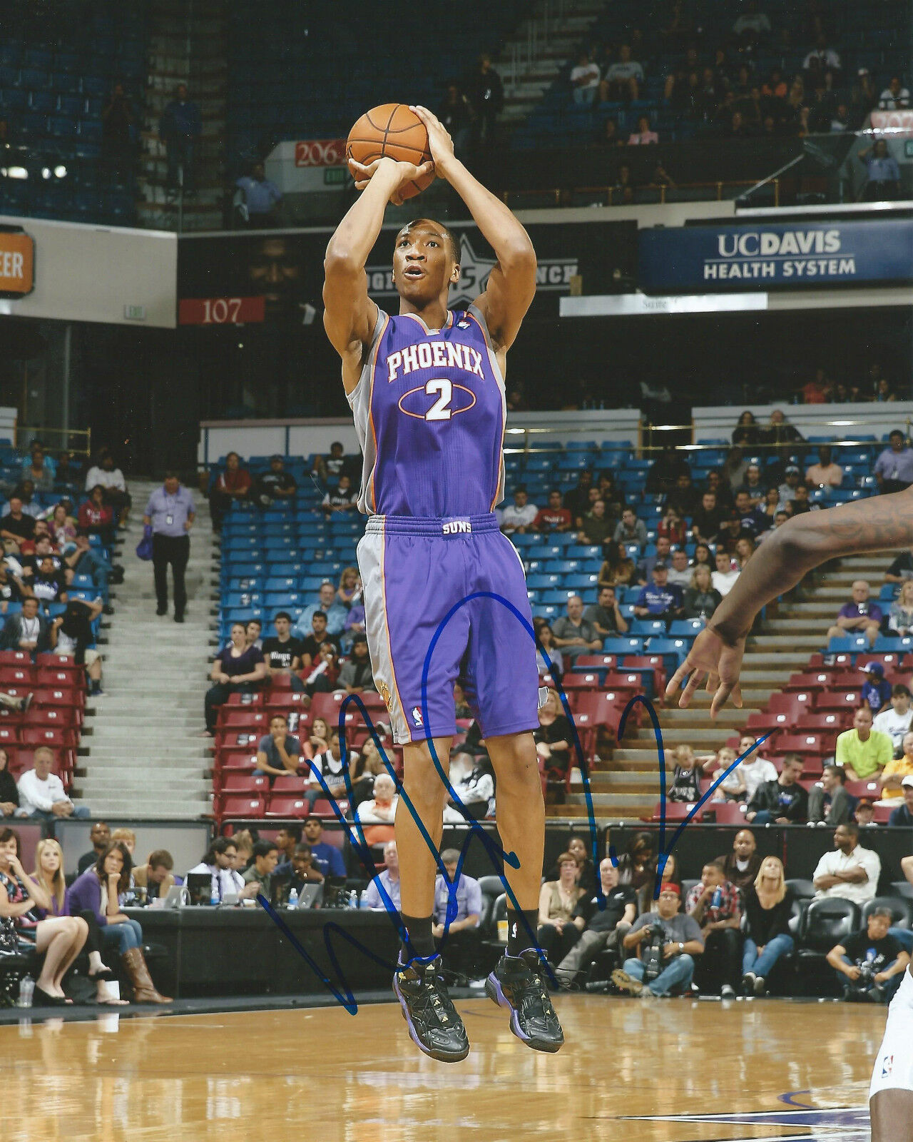 **GFA Phoenix Suns *WES JOHNSON* Signed 8x10 Photo Poster painting W1 COA**