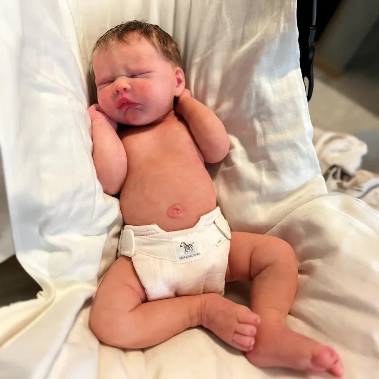  12"&16" Flexible Solid Platinum Liquid Full Silicone Reborn Doll Baby Boy or Girl Named Scarina and Dorba - Reborndollsshop®-Reborndollsshop®