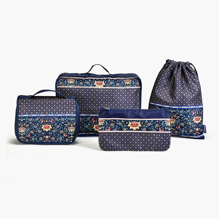 Glorious Flowers Storage Bag Set Camping Trip Buggy Bag Chinoiserie Birthday Gift