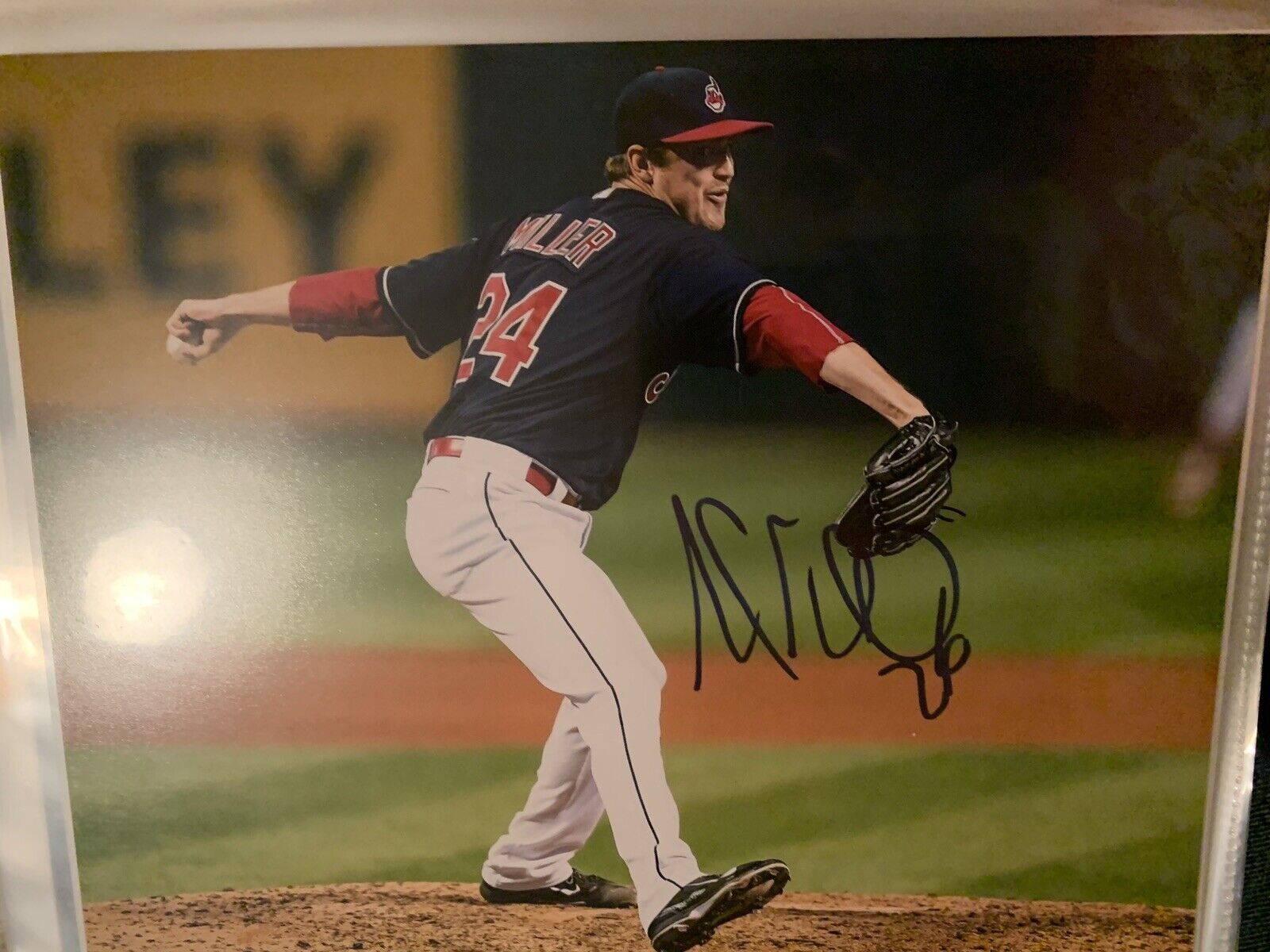 andrew miller Signed 8x10 Photo Poster painting Pic Indians