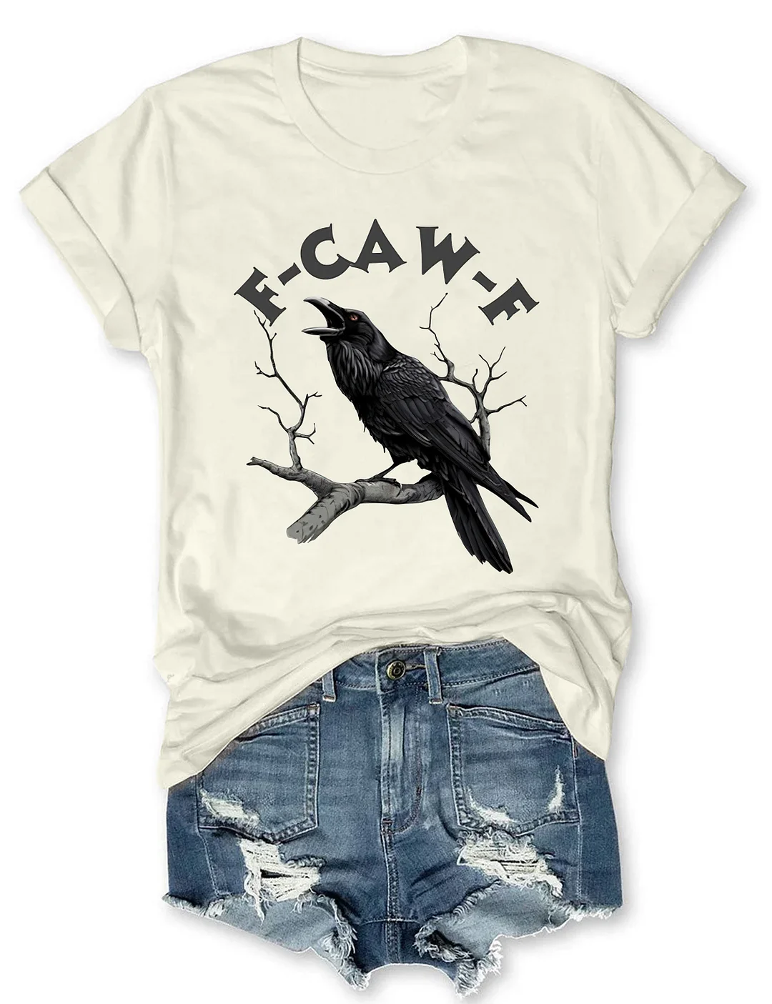 F-Caw-F Funny Crow T-shirt