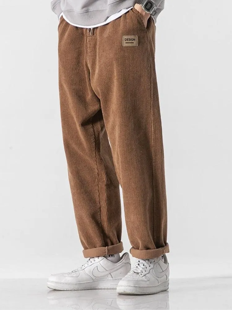 Brownm Boy Corduroy Jogger Pants