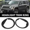 2pcs Car Headlight Cover Frame Protection Front Headlight Cover for Patriot