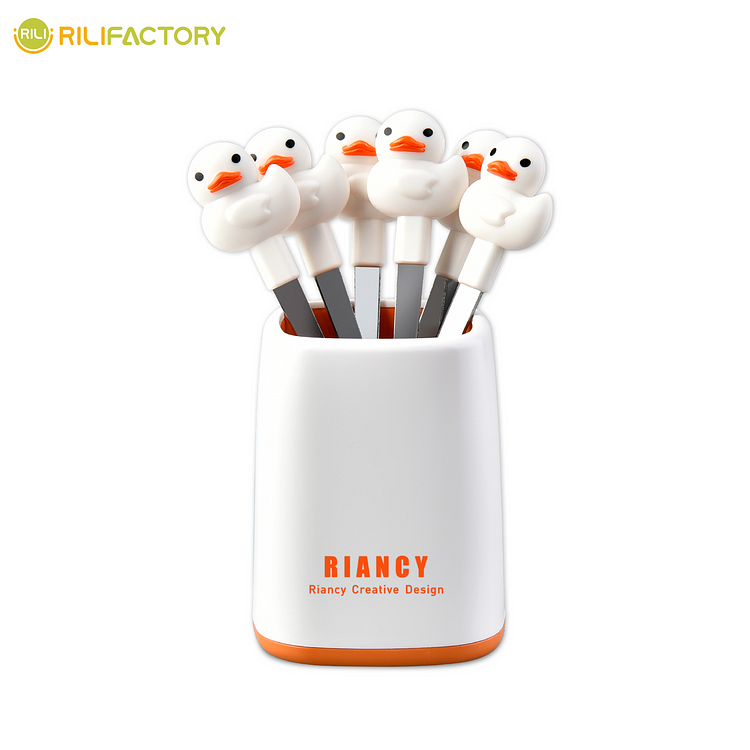 Cartoon Duck Fruit Fork-1 Rilifactory